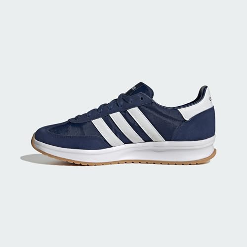 Detalle de adidas Hombre Run 70S 2.0 Shoes – Dark Blue/Cloud White, 43 1/3 EU