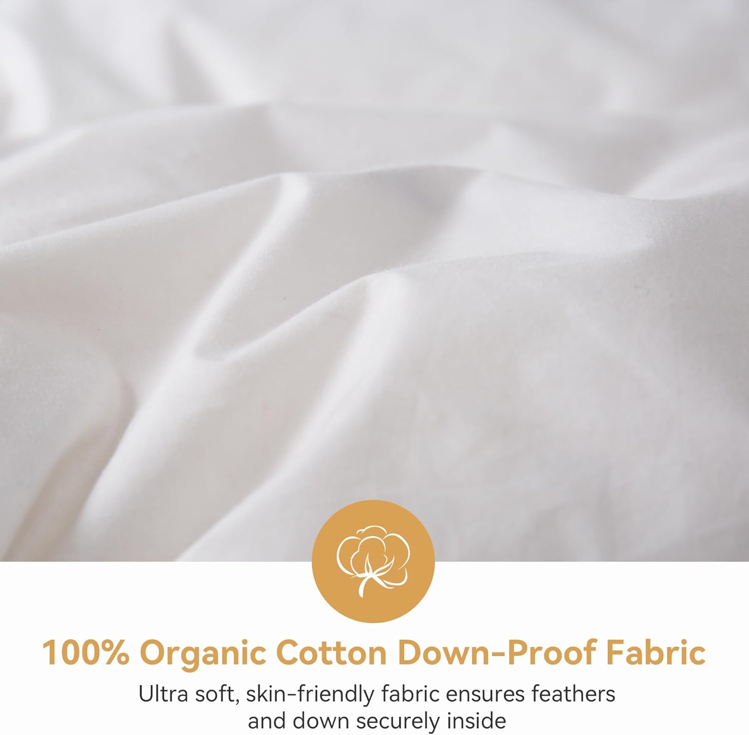Detalle de BedFabtasy Luxury King Size 9 Tog Goose Feather & Down Duvet (600TC cotton cover) — all-season warmth