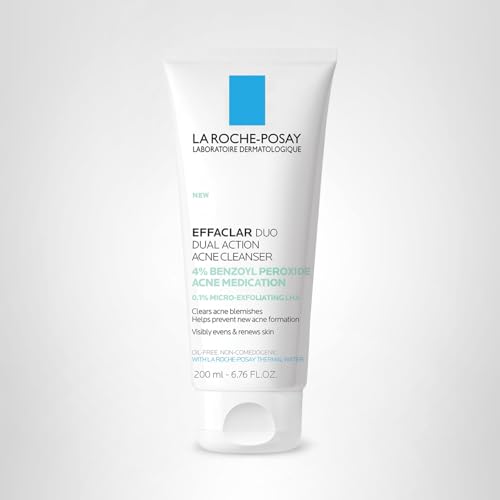 Thumbnail 10 de La Roche-Posay Effaclar Dual 4% Benzoyl Peroxide Acne Face Wash 6.76oz