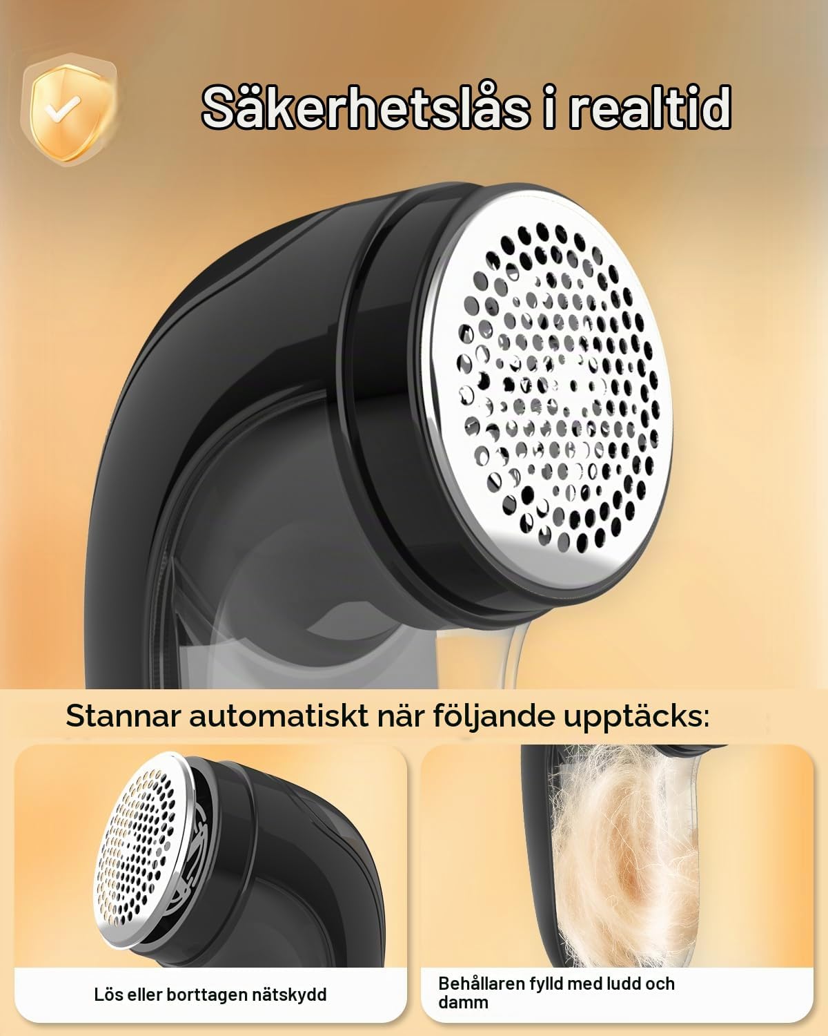 Thumbnail 4 de Homtronics DEHLR2B noppborttagare med 6 blad och 3 hastighetslägen