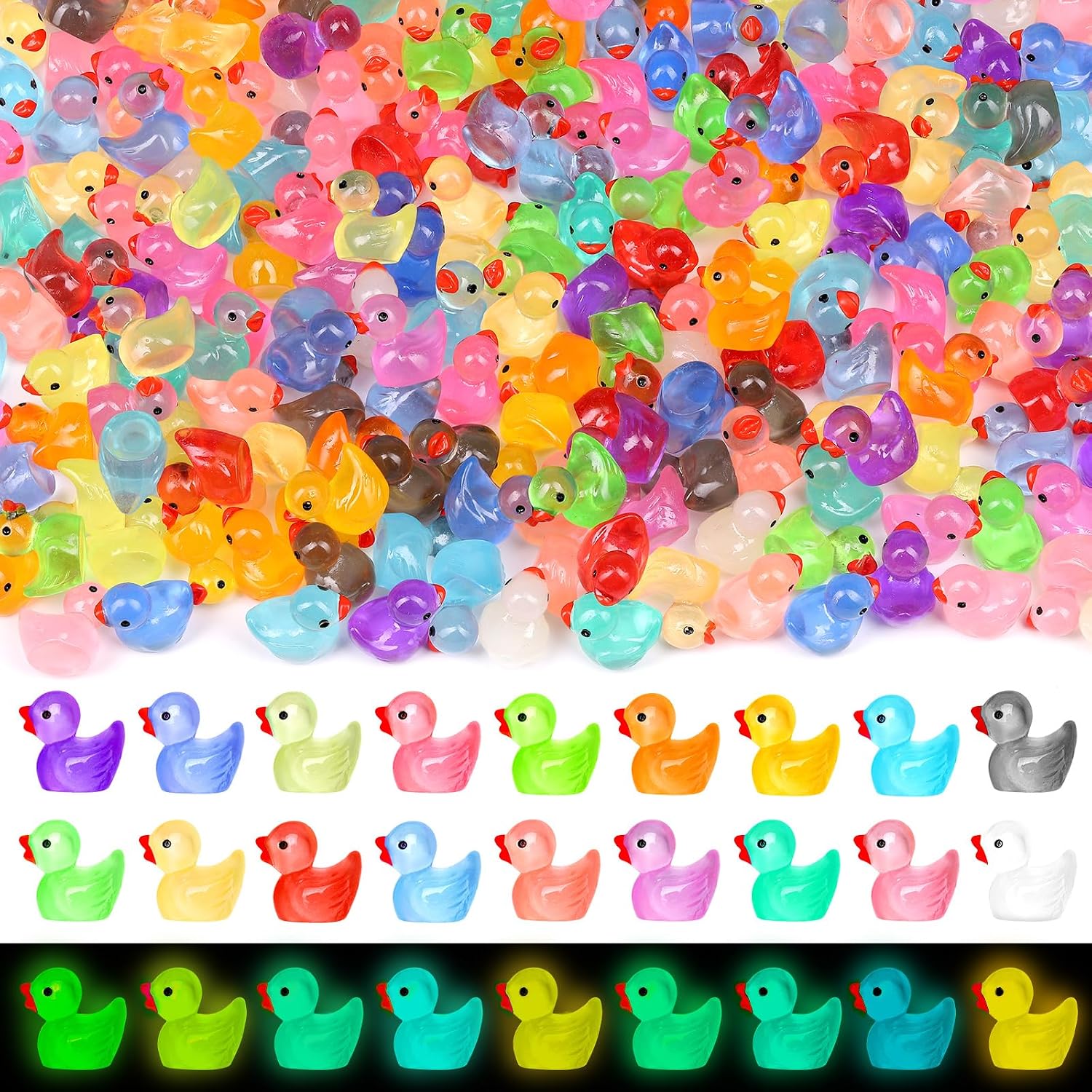 Thumbnail 6 de QAUYETM Mini Resin Animal Figurines, 120-Piece Set