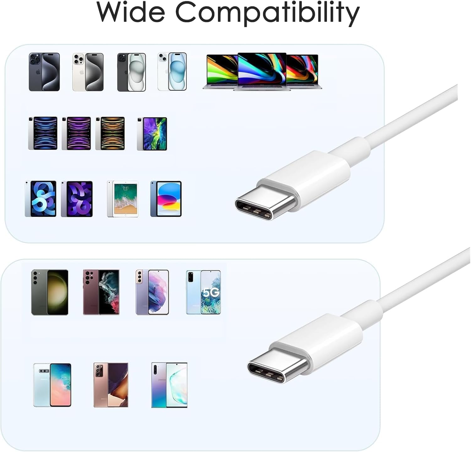 Thumbnail 6 de 25W USB-C Ladegerät-Set (2er Pack) mit 2-m-Schnellladekabeln für iPhone & iPad