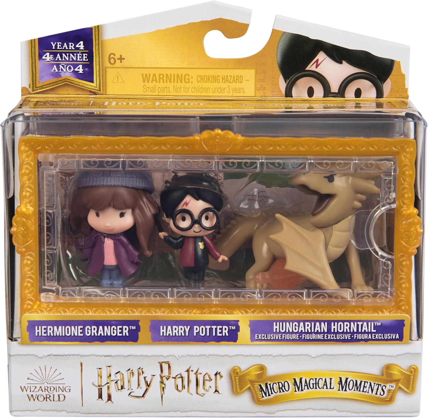 Thumbnail 5 de Harry Potter Micro Magical Moments Sammelfiguren Multipack „Trimagisches Turnier mit Drache“ mit Harry, Hermine & Drache