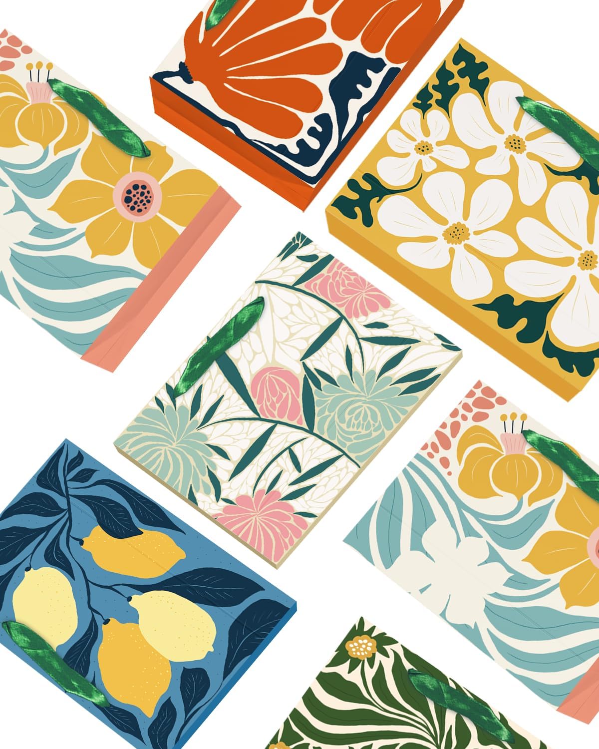 Detalle de Qiqee paper gift bags, 6.3 x 4.7 x 2.4 inches