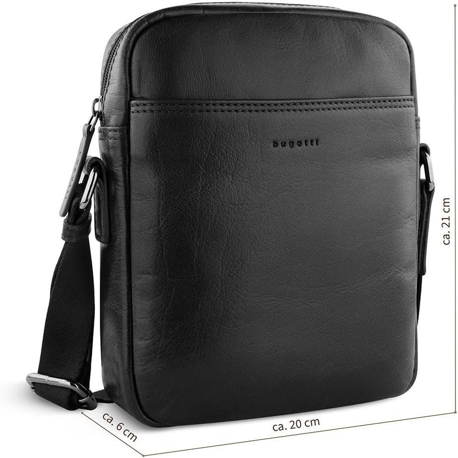 Thumbnail 2 de Bugatti Savona Set: Schultertasche & Geldbörse aus Büffelleder mit RFID-Schutz