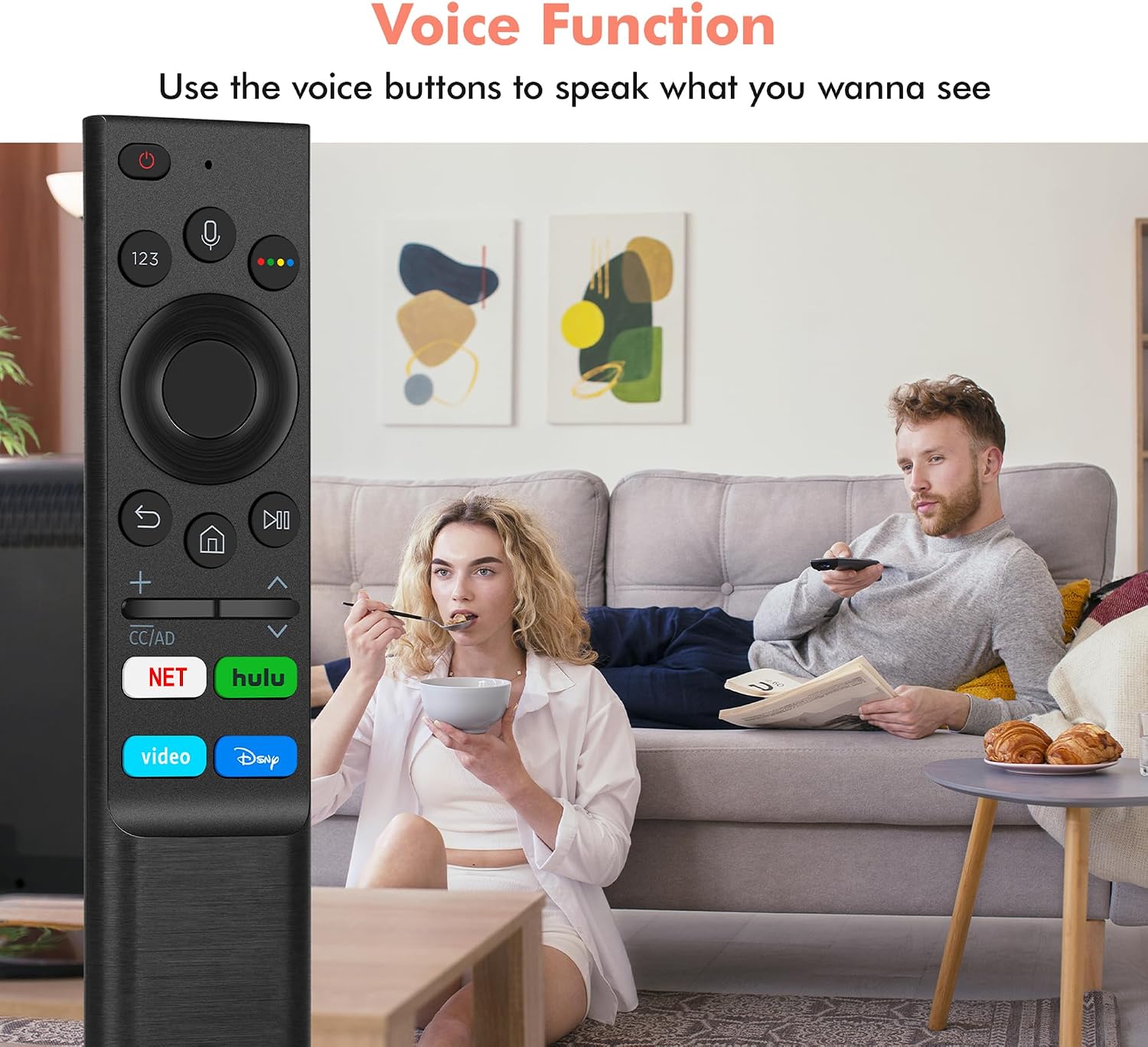 Thumbnail 6 de Samsung Frame TV replacement remote with voice control