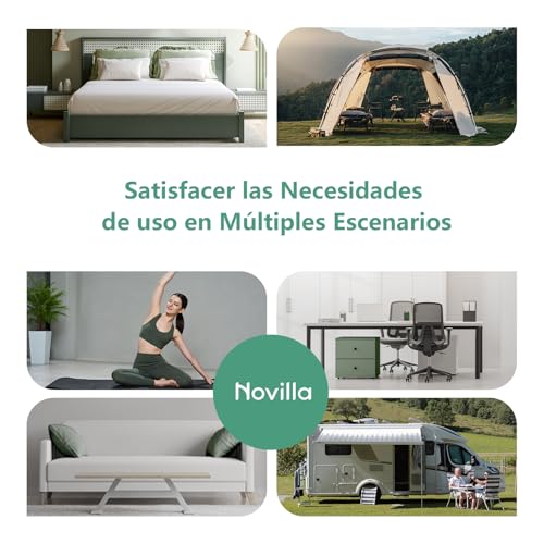 Detalle 2 de Novilla Sobrecolchón 135x190cm, Espuma Lavable y Transpirable
