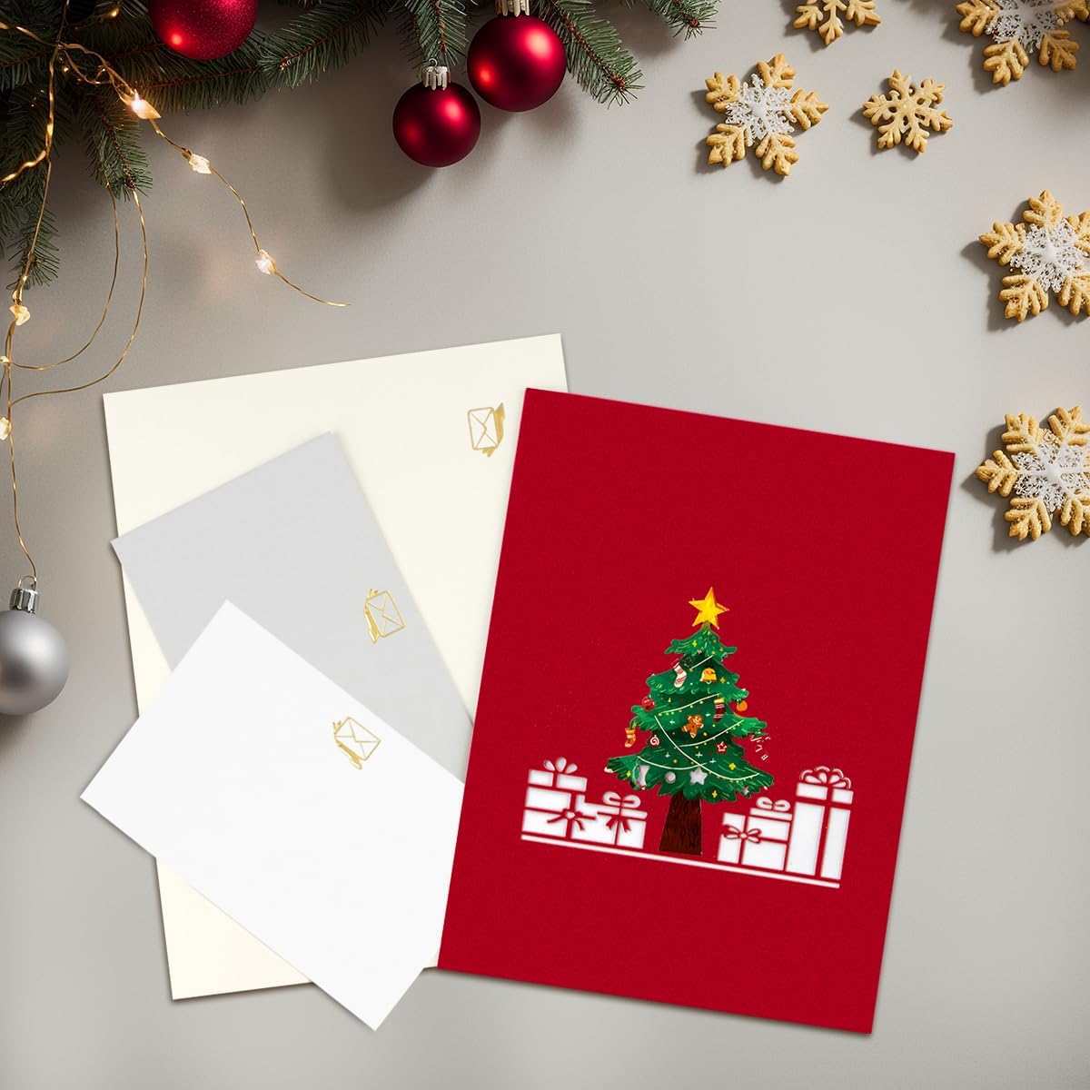 Detalle 2 de CNLITIHEKA Weihnachten Pop-Up-Karte 🎄