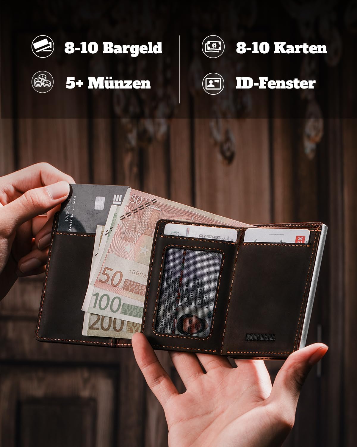 Thumbnail 2 de DODENSHA MagSnap Slim Wallet mit Münzfach für 10+ Karten