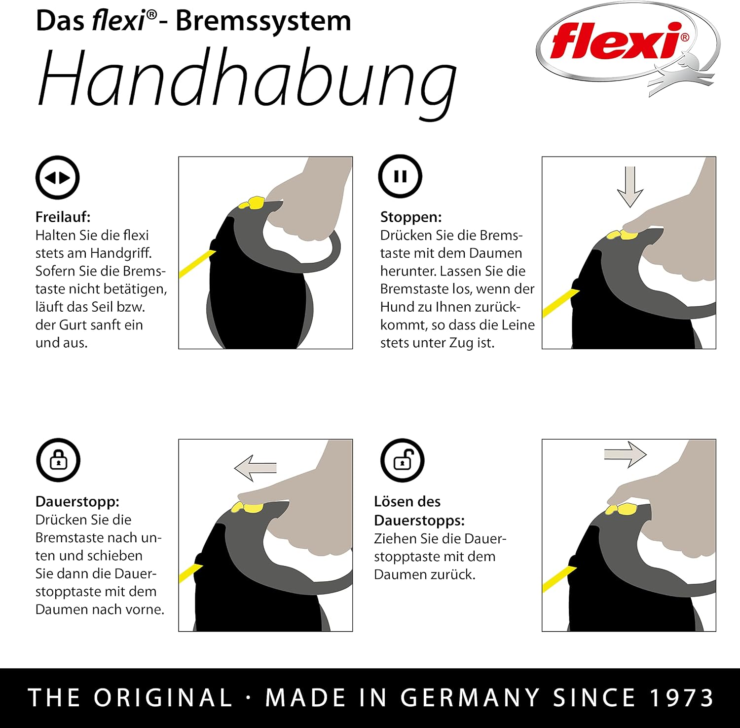 Thumbnail 6 de flexi Giant Professional L Hunde Roll-Leine 10 m – schwarz/neon-gelb