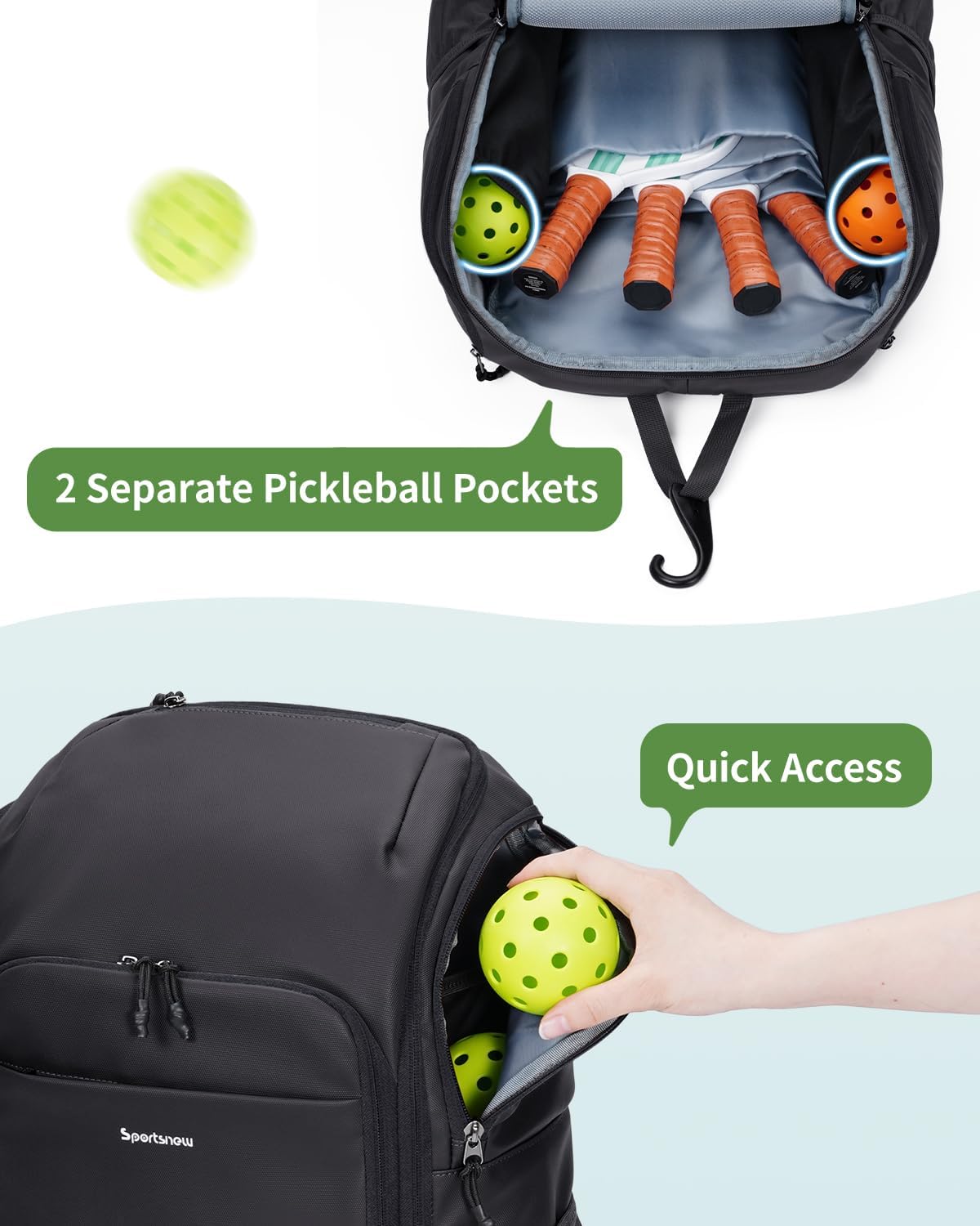 Detalle 2 de sportsnew Pickleball Backpack 30L