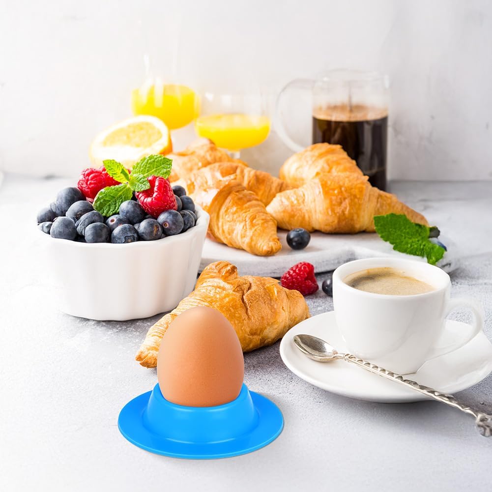 Thumbnail 6 de Vicloon Colourful Silicone Egg Cups, Set of 6, Stackable Round Design