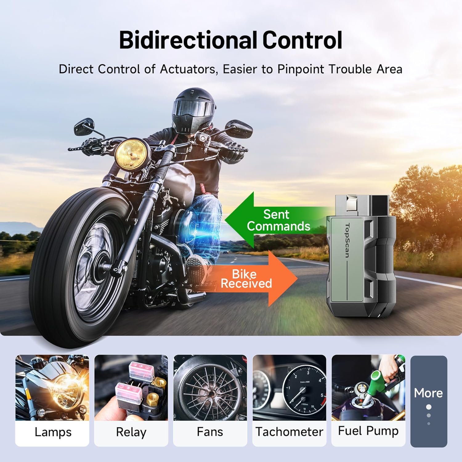 Thumbnail 2 de TopScan Motorcycle OBD2 Scanner