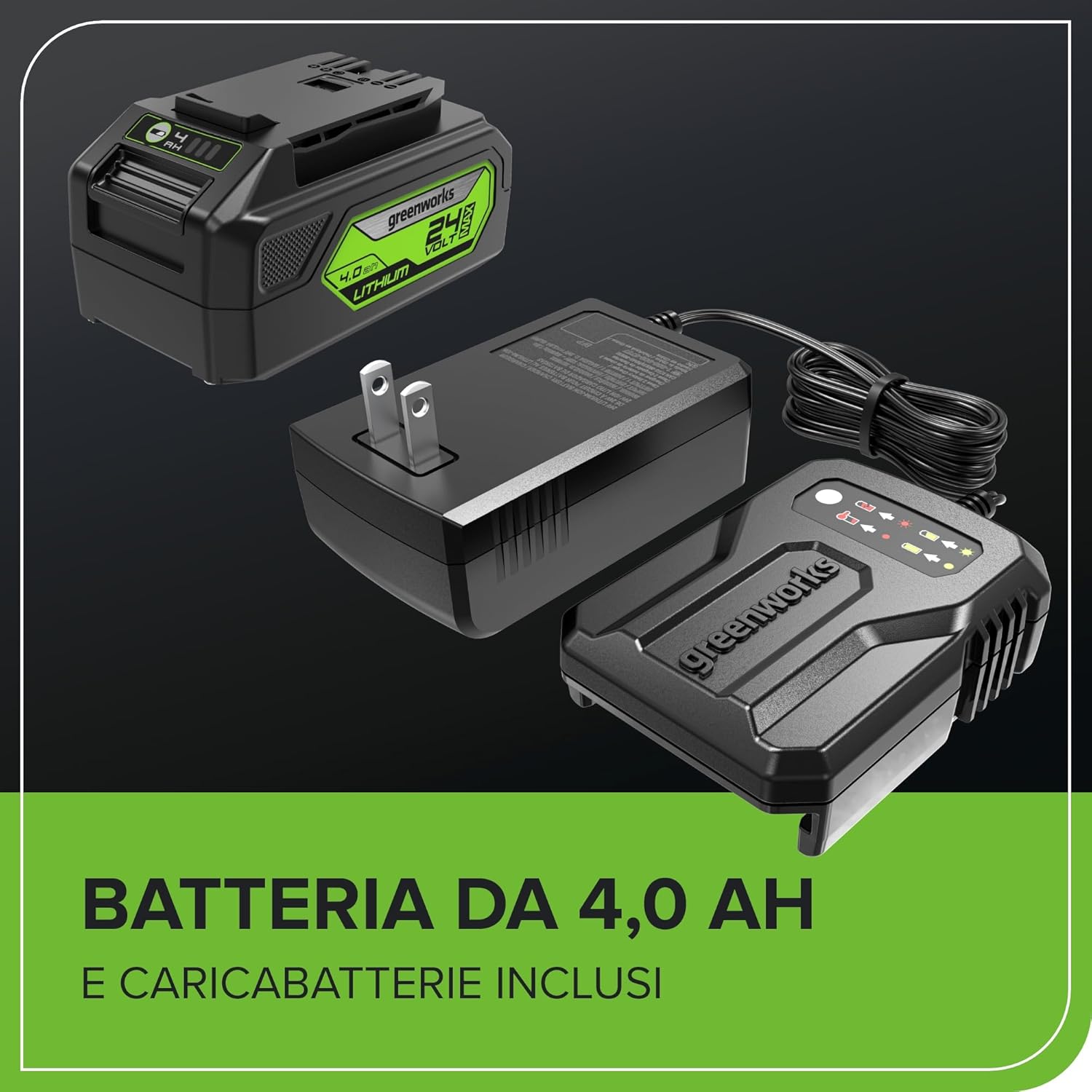 Thumbnail 6 de Greenworks GD24CS30K4 motosega a batteria 30 cm ⛏