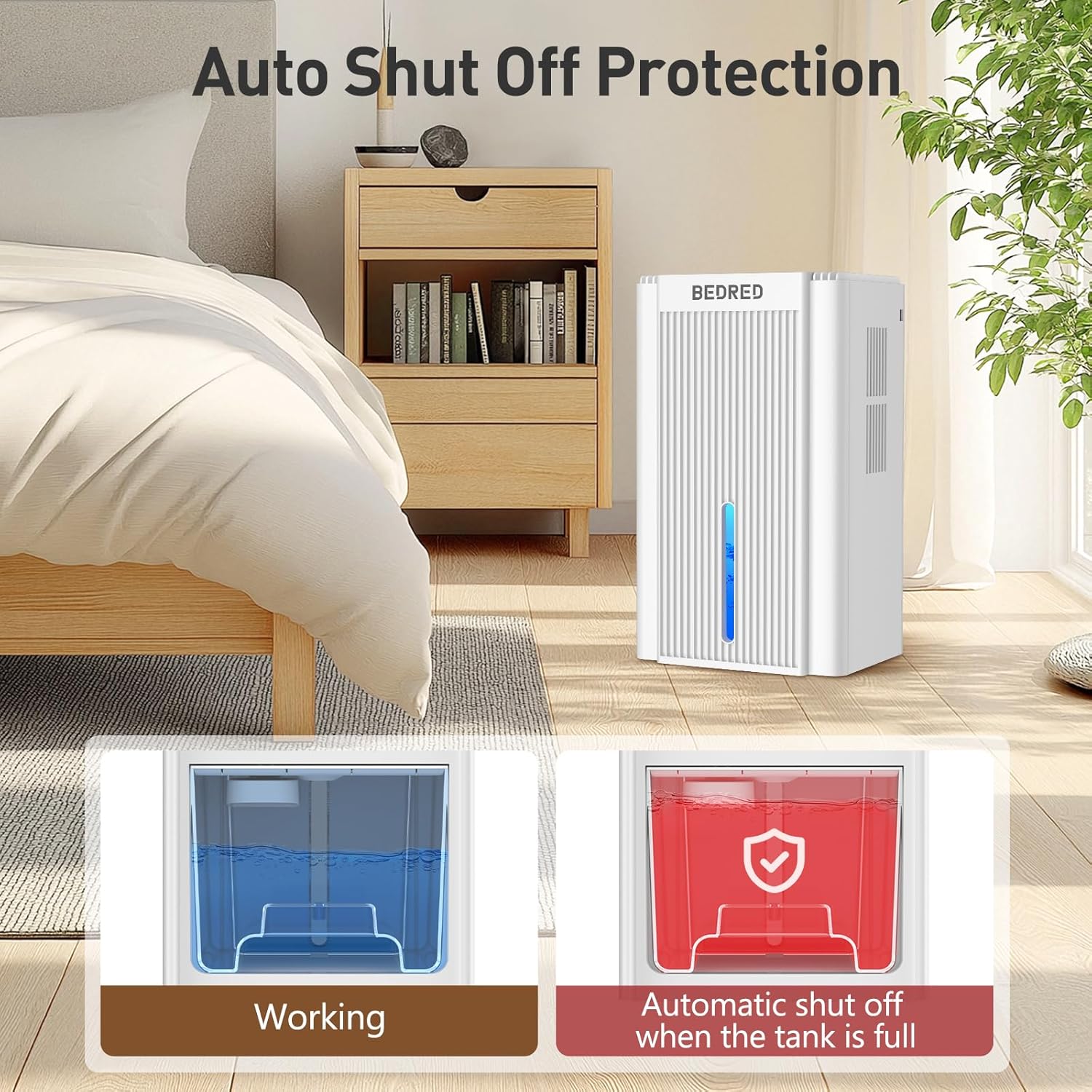 Detalle 2 de 95OZ Dehumidifier for Home 1000 Sq.Ft