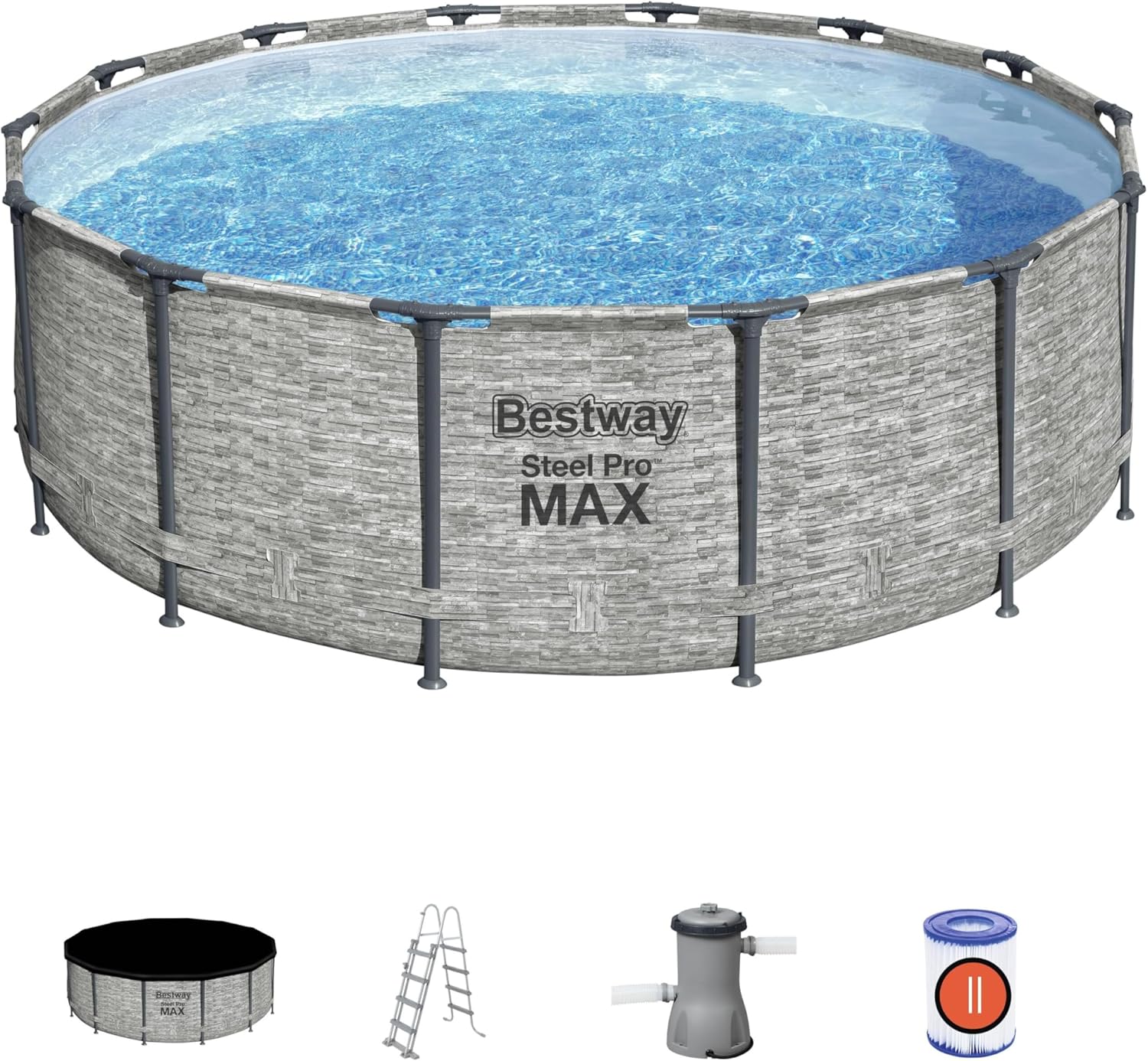 Thumbnail 6 de Bestway 56406-3 Piscina Fuori Terra Steel PRO Max 305x76 cm: robustezza e praticità per l’estate