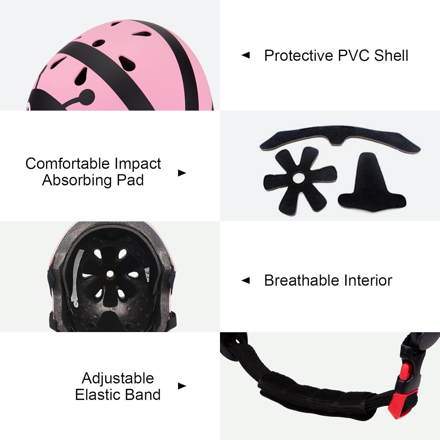 Thumbnail 6 de LZDMY Casque vélo enfant ajustable respirant (2 à 5 ans) avec protections