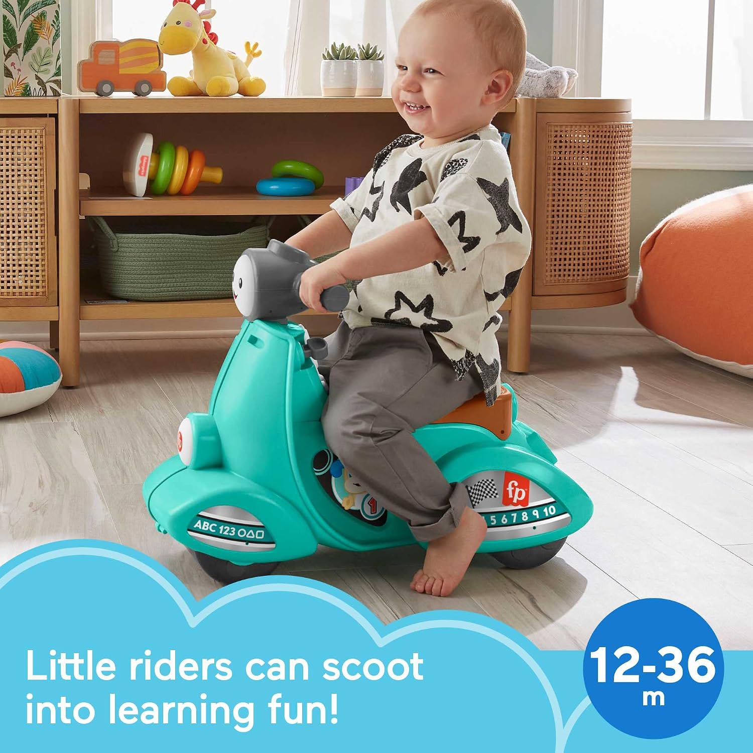 Thumbnail 1 de Fisher-Price HMV76 – jeździk-skuter Smart Stages z ponad 50 dźwiękami