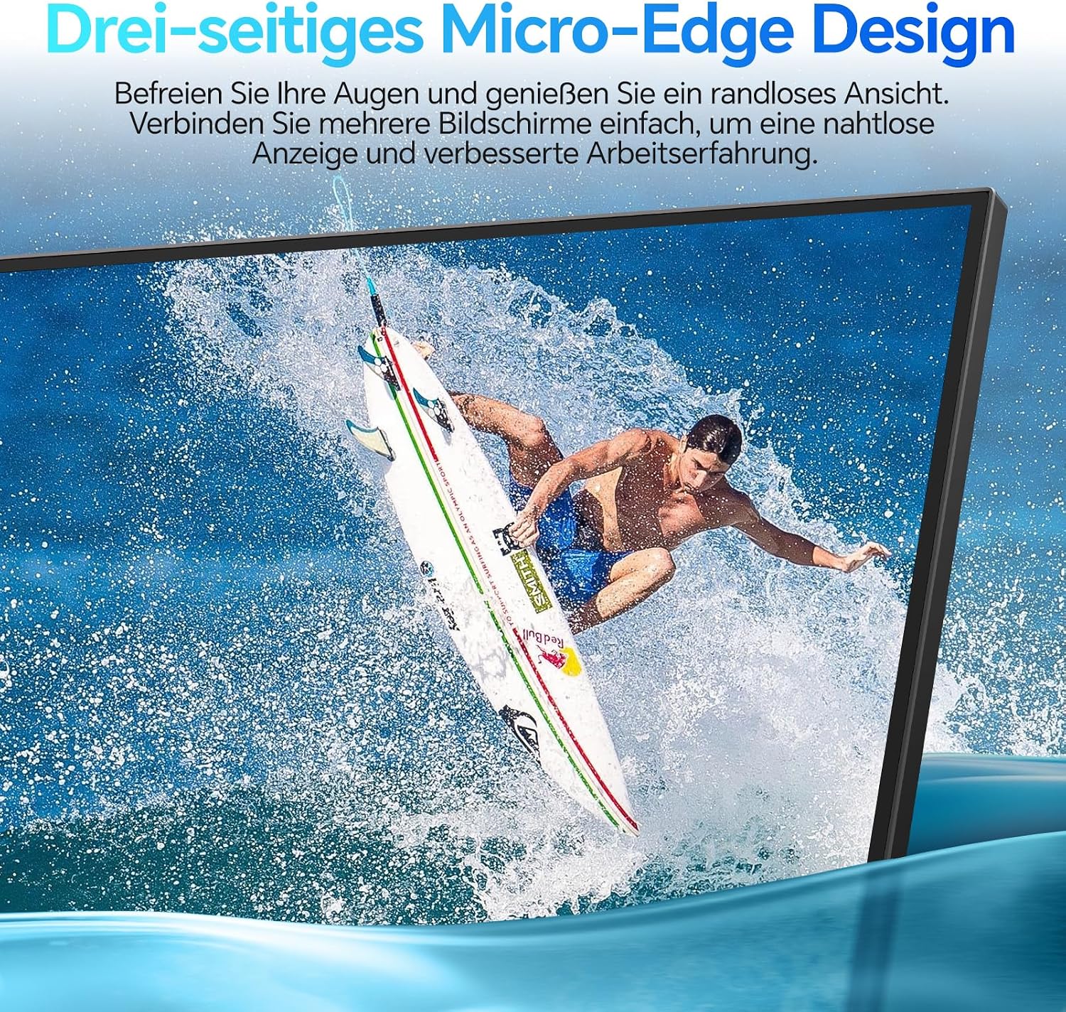 Detalle de KOORUI E2212F 21,45‑Zoll Monitor (FHD, 100 Hz) mit Adaptive Sync und Eye Care