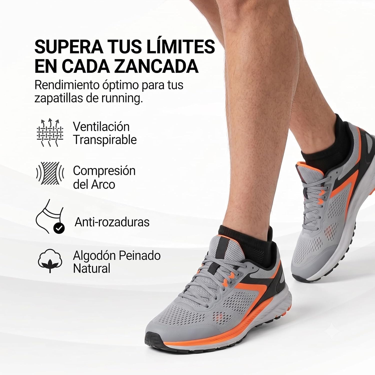 Thumbnail 5 de Wamicu Calcetines Tobilleros Hombre 5 pares