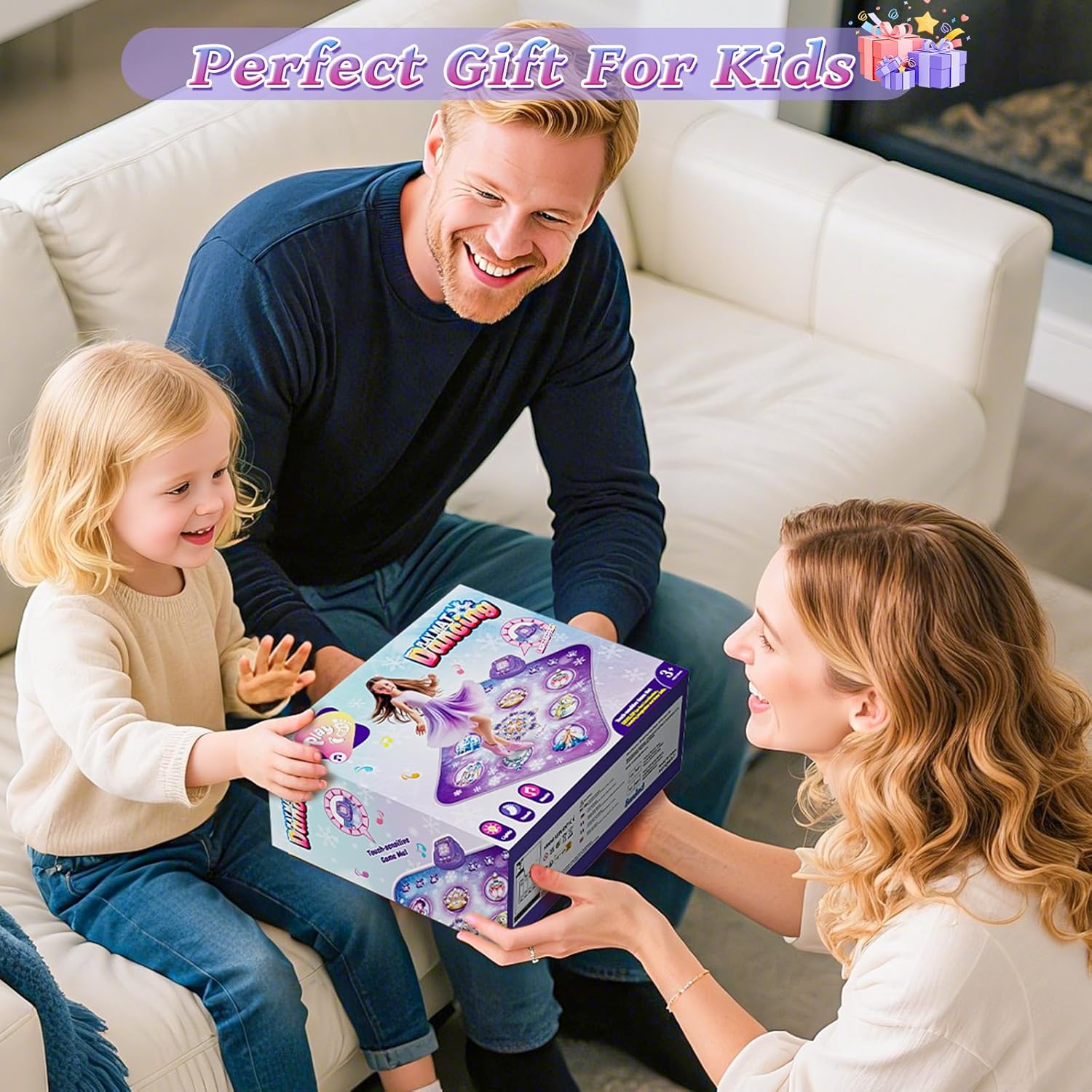Thumbnail 6 de Dance Mat Toy for Kids: Princess Themed Electronic Dance Pad with 8 Buttons