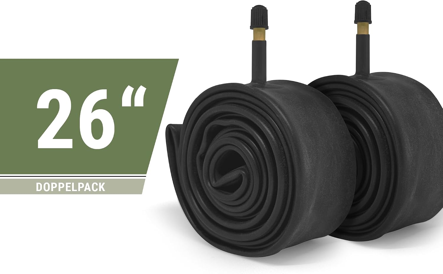 Detalle 2 de Chambre à air Prophete 26/27,5 pouces – 2 pièces, valve auto, compatible 47-559 à 57-584