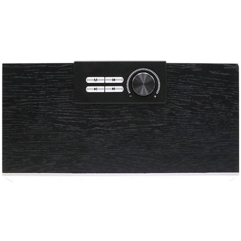 Thumbnail 3 de Cool Retro Altavoz Bluetooth 20W — Madera Negro Frontal Plata