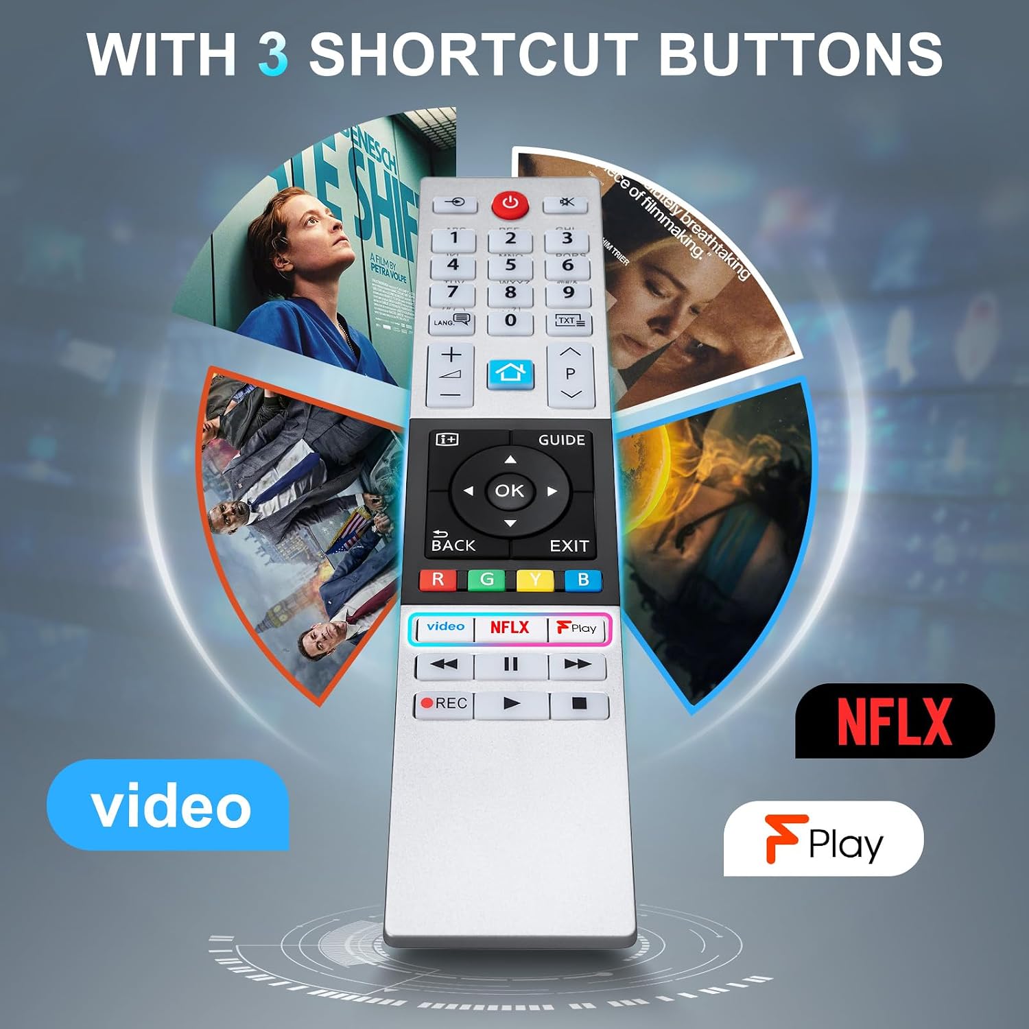 Thumbnail 3 de CT-8541 Toshiba TV Remote Control – Universal Replacement for CT-8527, CT-8533, CT-8543, CT-8561, CT-8567, CT-8568