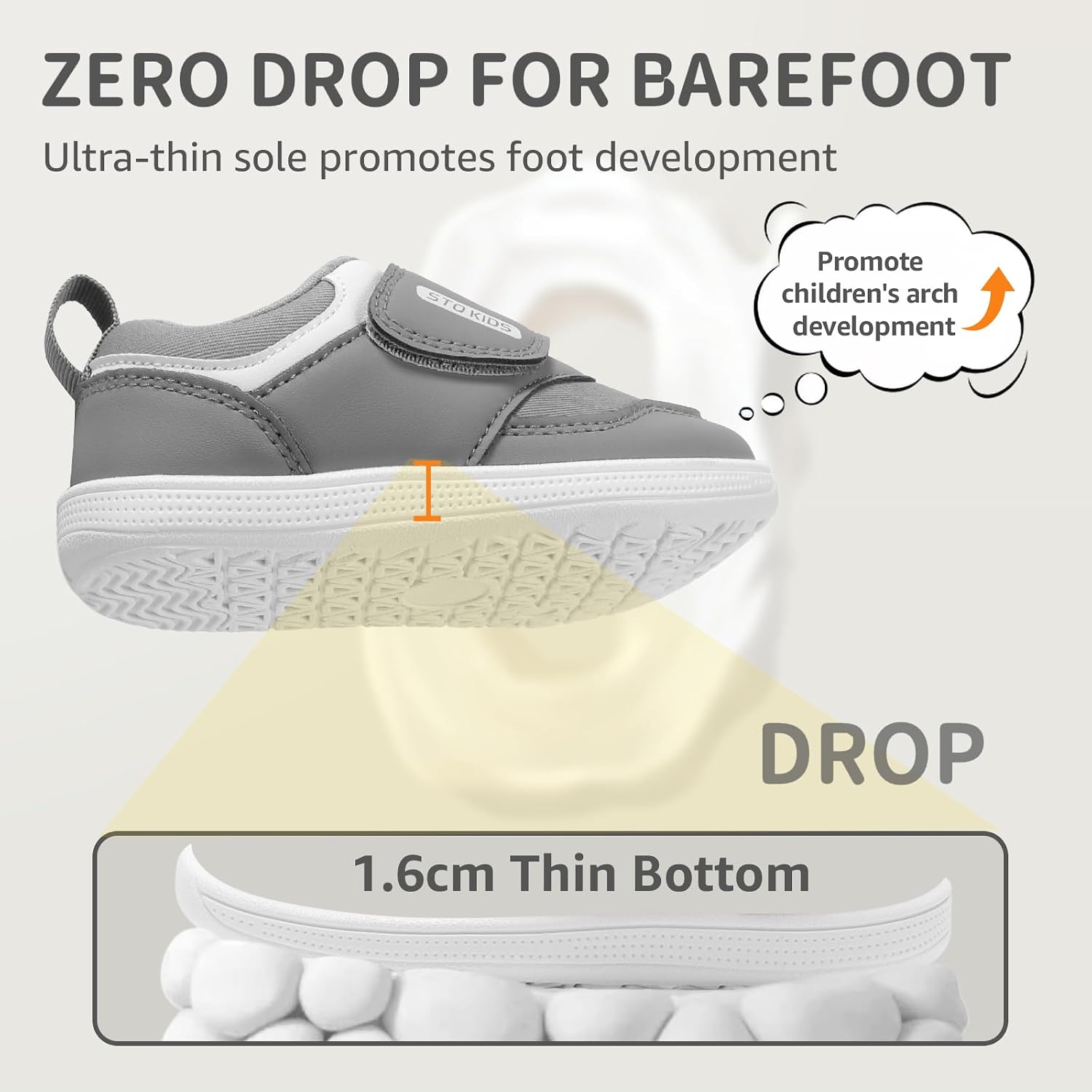 Detalle de STQ Toddler Sneakers with PU Upper