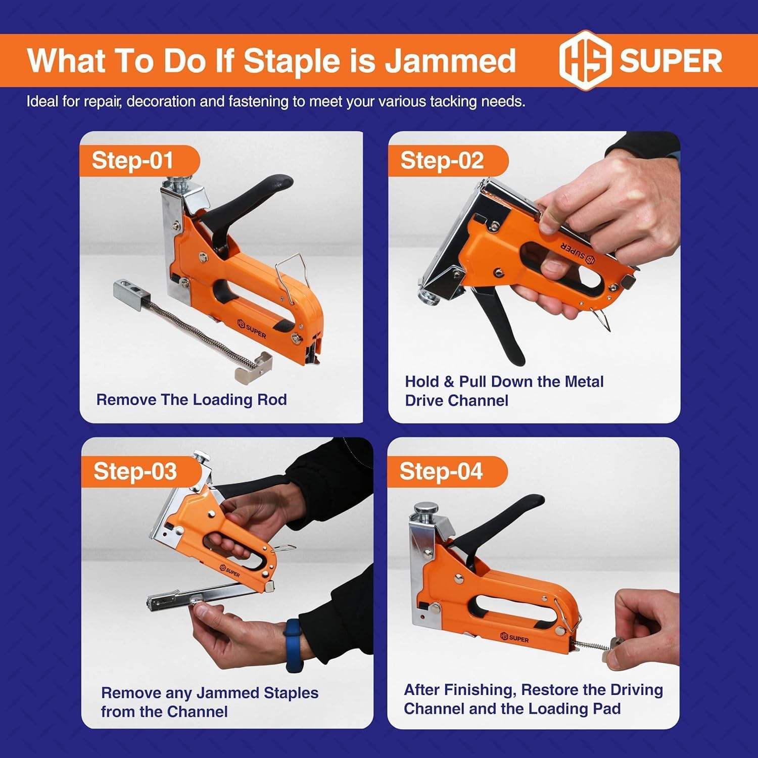 Thumbnail 5 de HS Super 3-in-1 Heavy Duty Staple Gun 3000