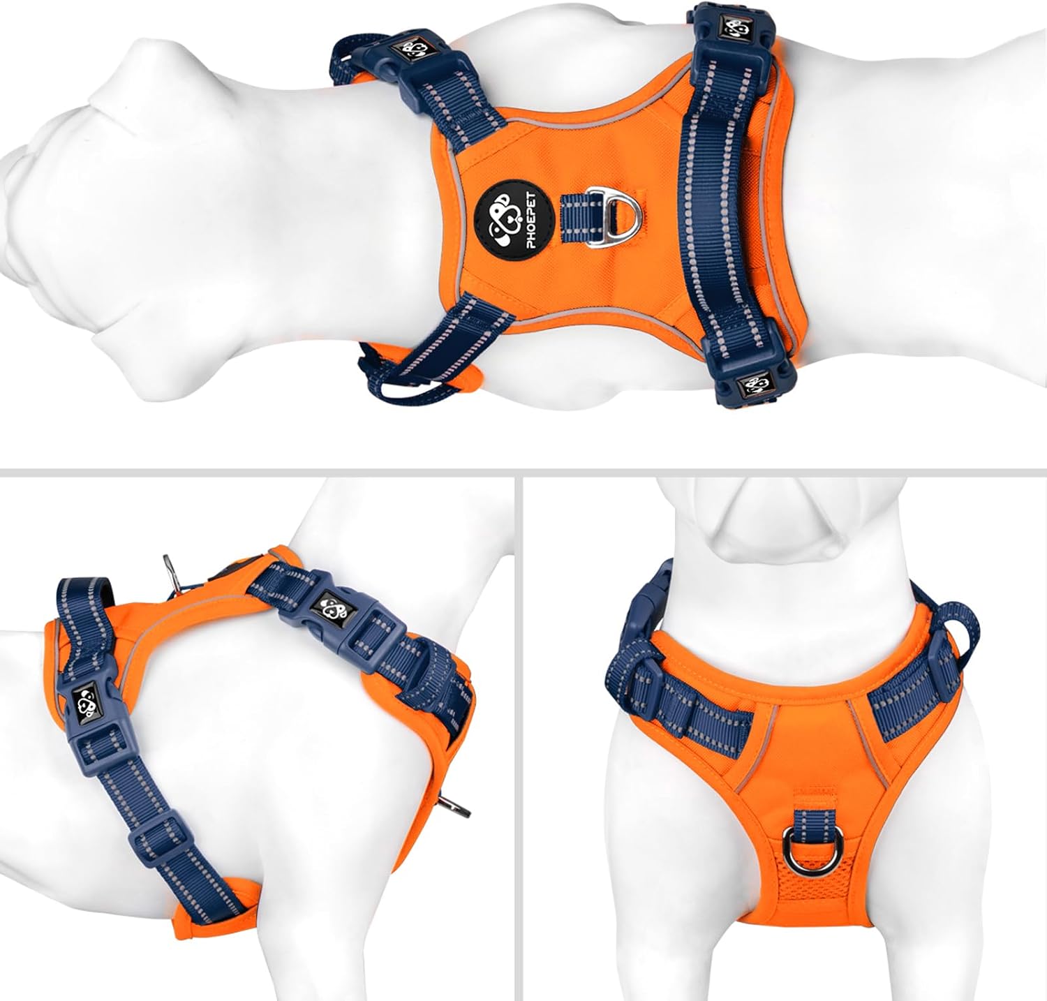 Detalle 2 de PHOEPET No Pull Hundegeschirr S
