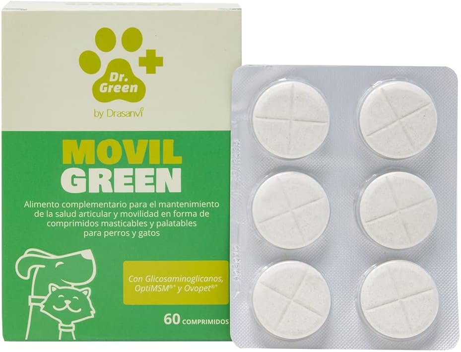 Detalle de MOVILGREEN 60 comprimidos para mascotas 60