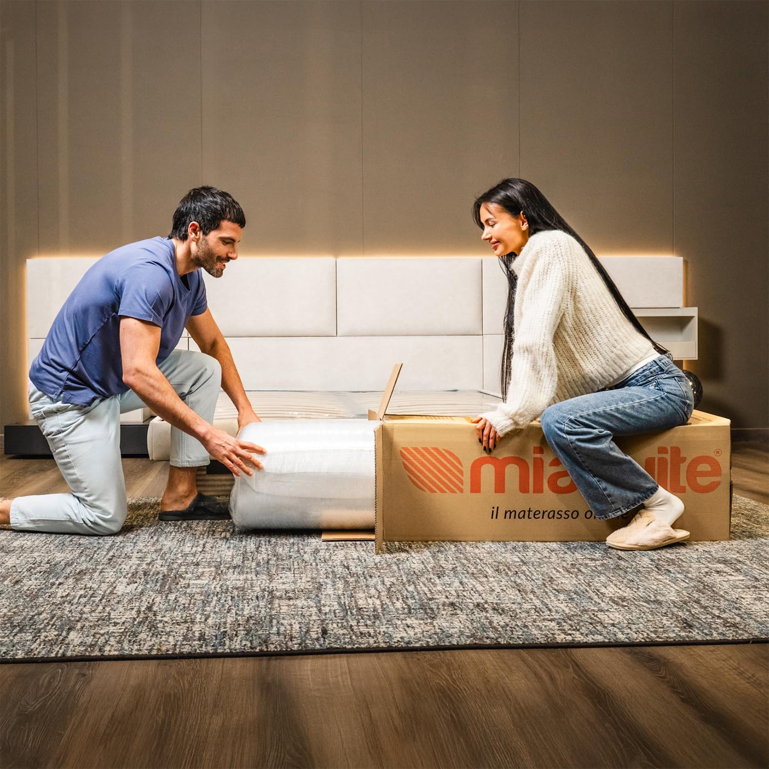 Thumbnail 5 de MiaSuite Materasso Memory 1 piazza e mezza 120x190 (H20) ortopedico, anallergico e antiacaro