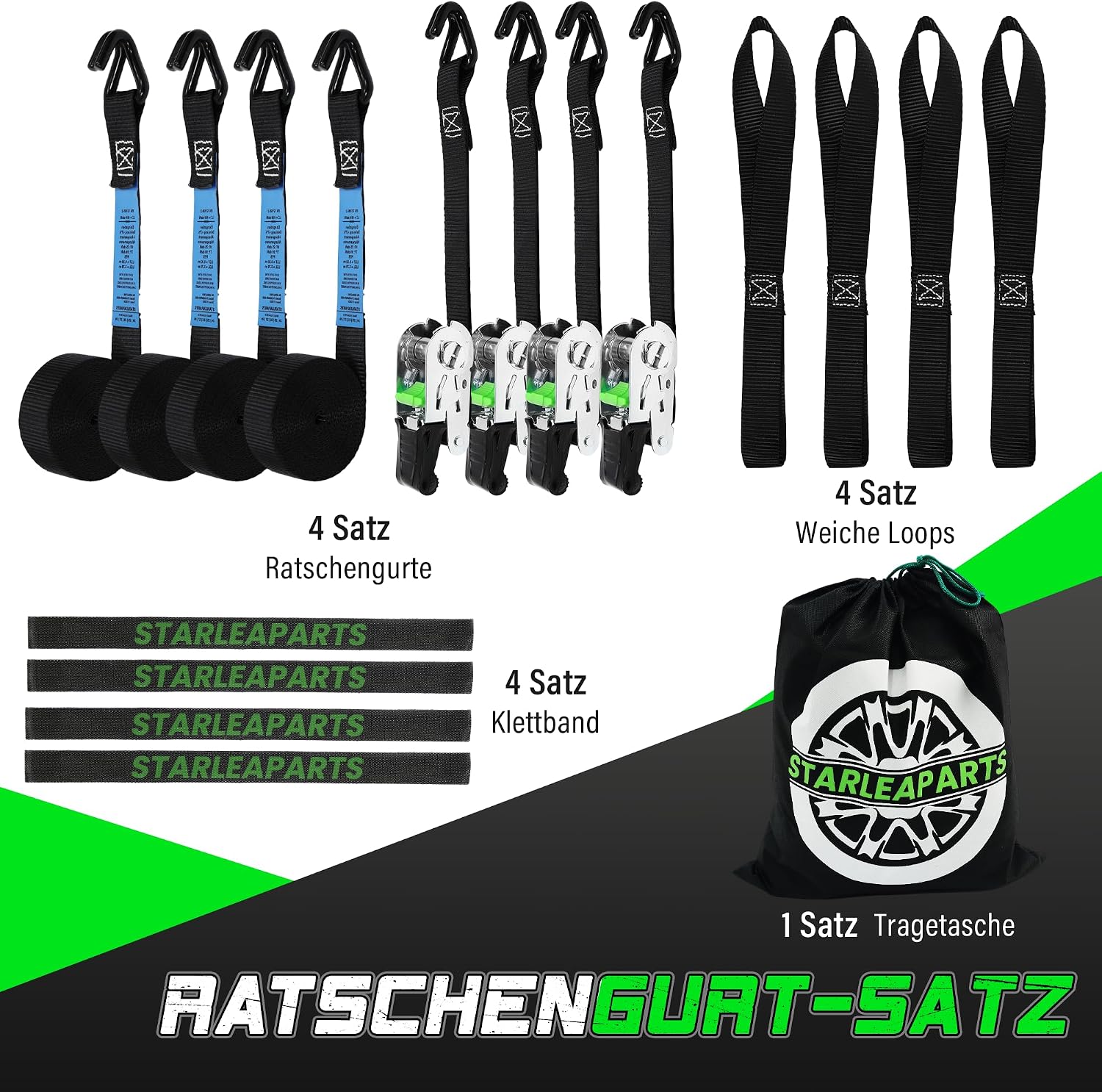 Thumbnail 4 de StarLeaparts Spanngurte mit Ratsche 4 Stück