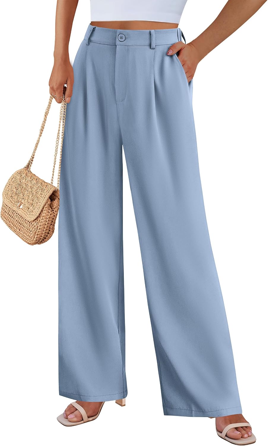 Thumbnail 3 de PRETTYGARDEN Wide Leg Pants for Women: High Waisted, Comfortable Workwear