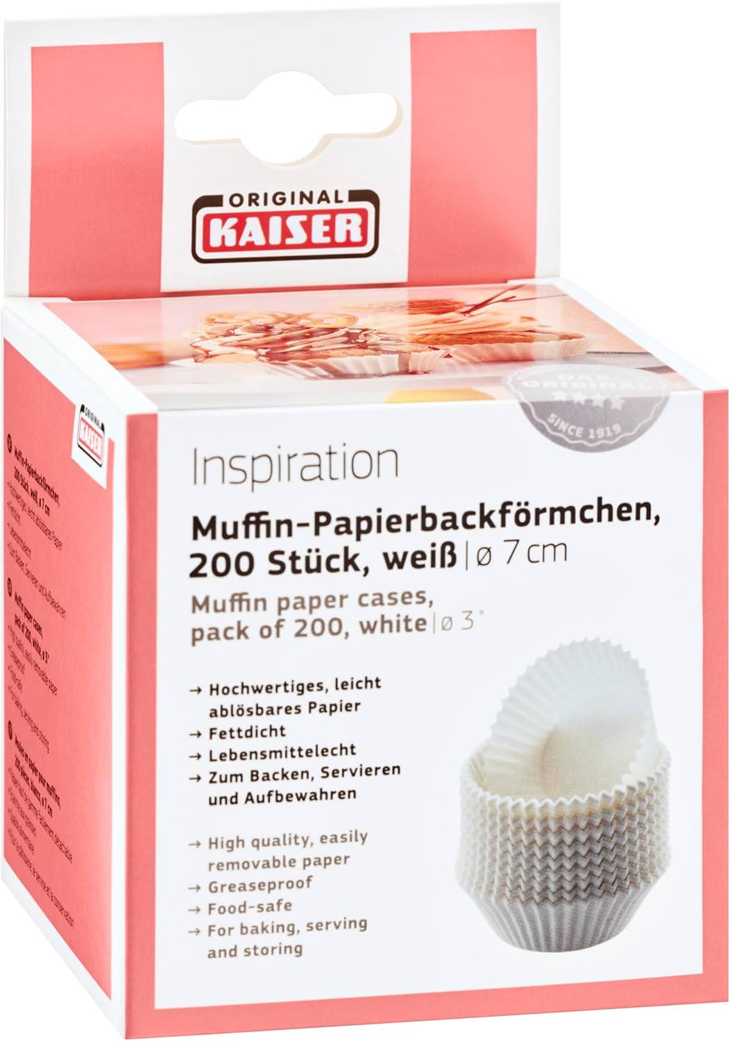 Thumbnail 4 de Kaiser Inspiration Moldes Blancos para Magdalenas 7cm 🧁