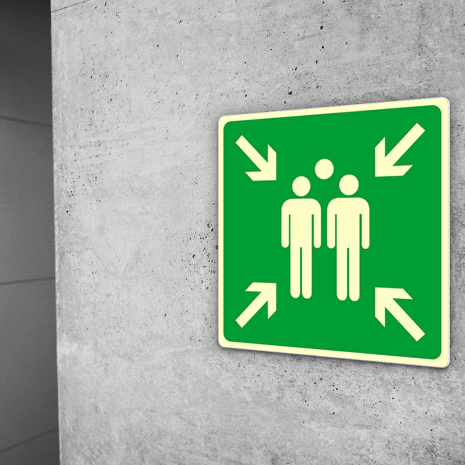 Thumbnail 5 de Ashoaza 1 Sammelplatz Schild 30x30 Außenbereich