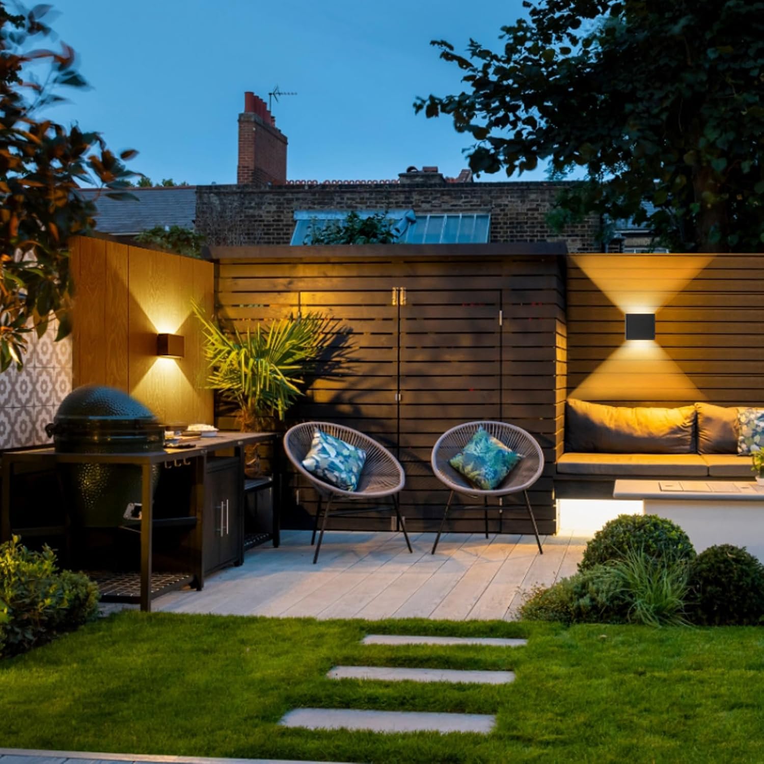 Thumbnail 5 de LED Wandleuchte für Innen & Außen mit austauschbarer G9-Lampe (1 Stück) – Graphitschwarz, 2700K warmweiß