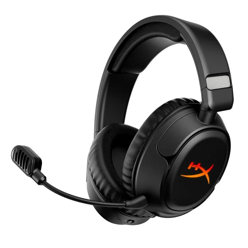 Detalle de HyperX Cloud Flight 2: auriculares inalámbricos gaming con cancelación de ruido, RGB y micrófono extraíble