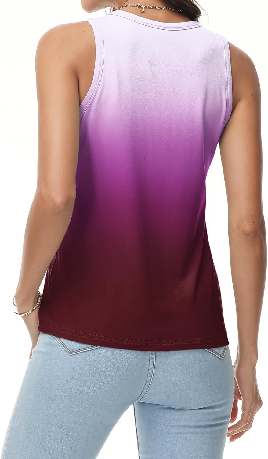 Thumbnail 1 de Tanmolo Damen Tank Top Ärmellos V-Ausschnitt mit Ring-Detail – Sommer, casual