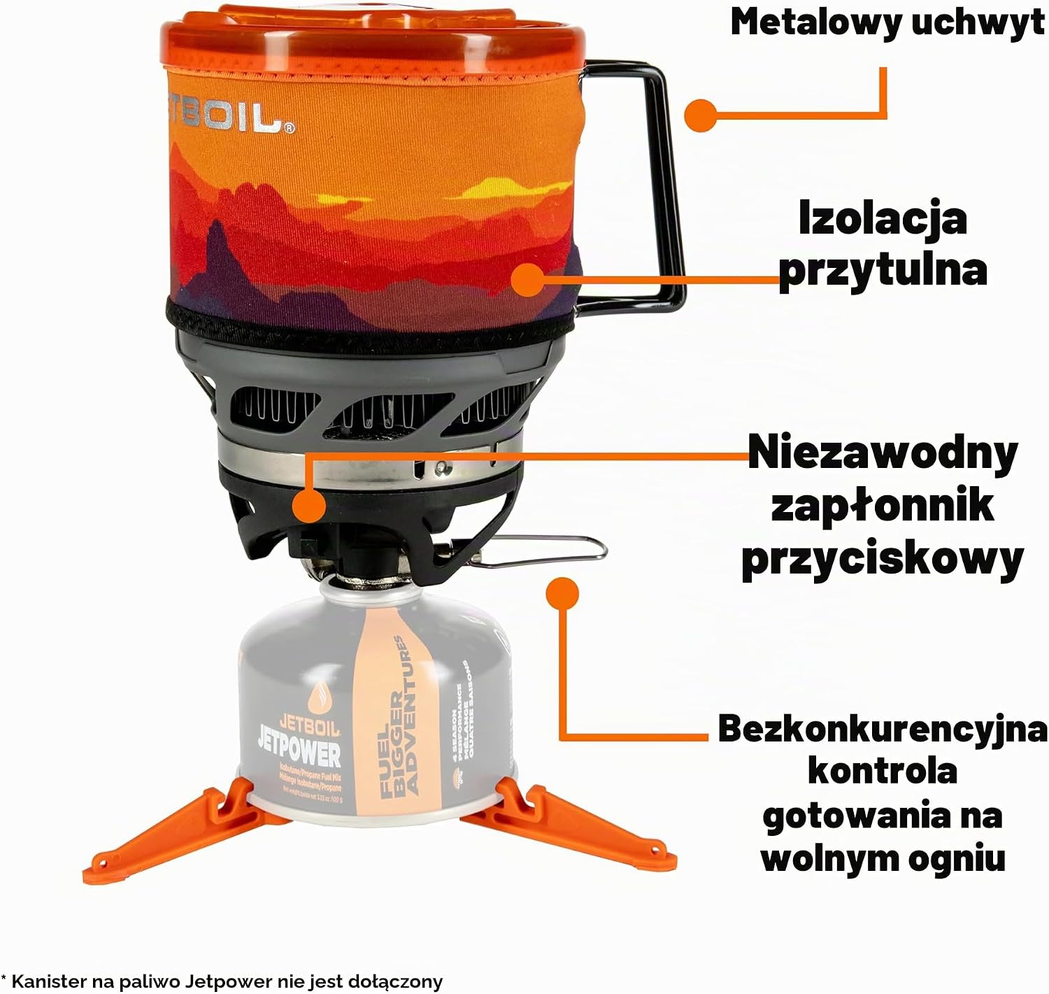 Thumbnail 4 de Jetboil MiniMo MNMOSS-EU – kuchenka gazowa z garnkiem 1 l i zapłonem piezo
