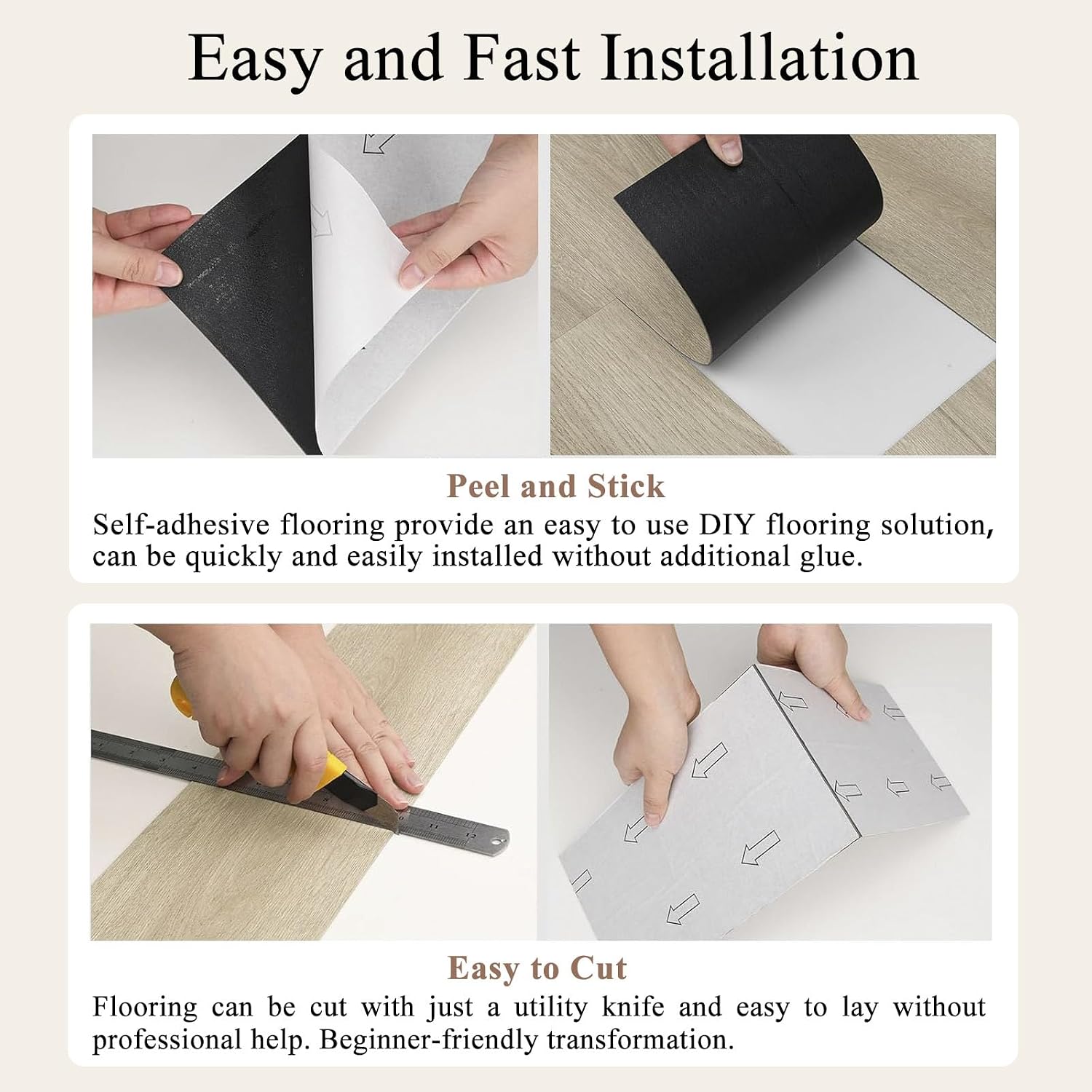 Thumbnail 4 de Mysflosy Self-Adhesive Vinyl Plank Flooring 36 Pack
