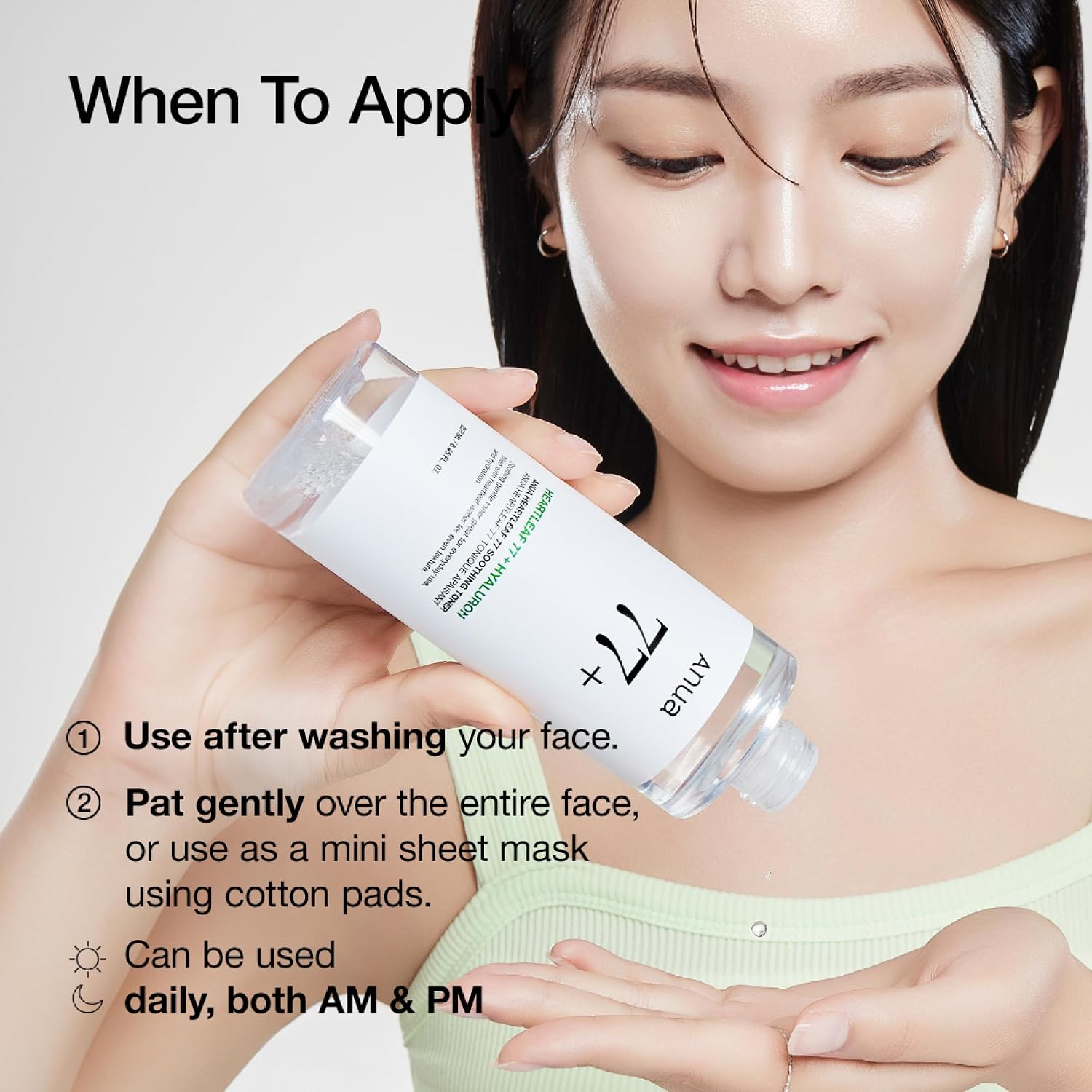 Detalle 2 de Anua Heartleaf 77 Soothing Toner pH 5.5 250ml