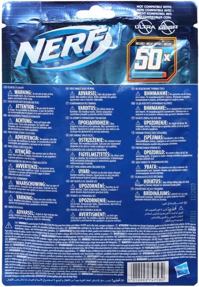 Detalle 2 de Confezione ricarica Nerf Elite 2.0 50 dardi