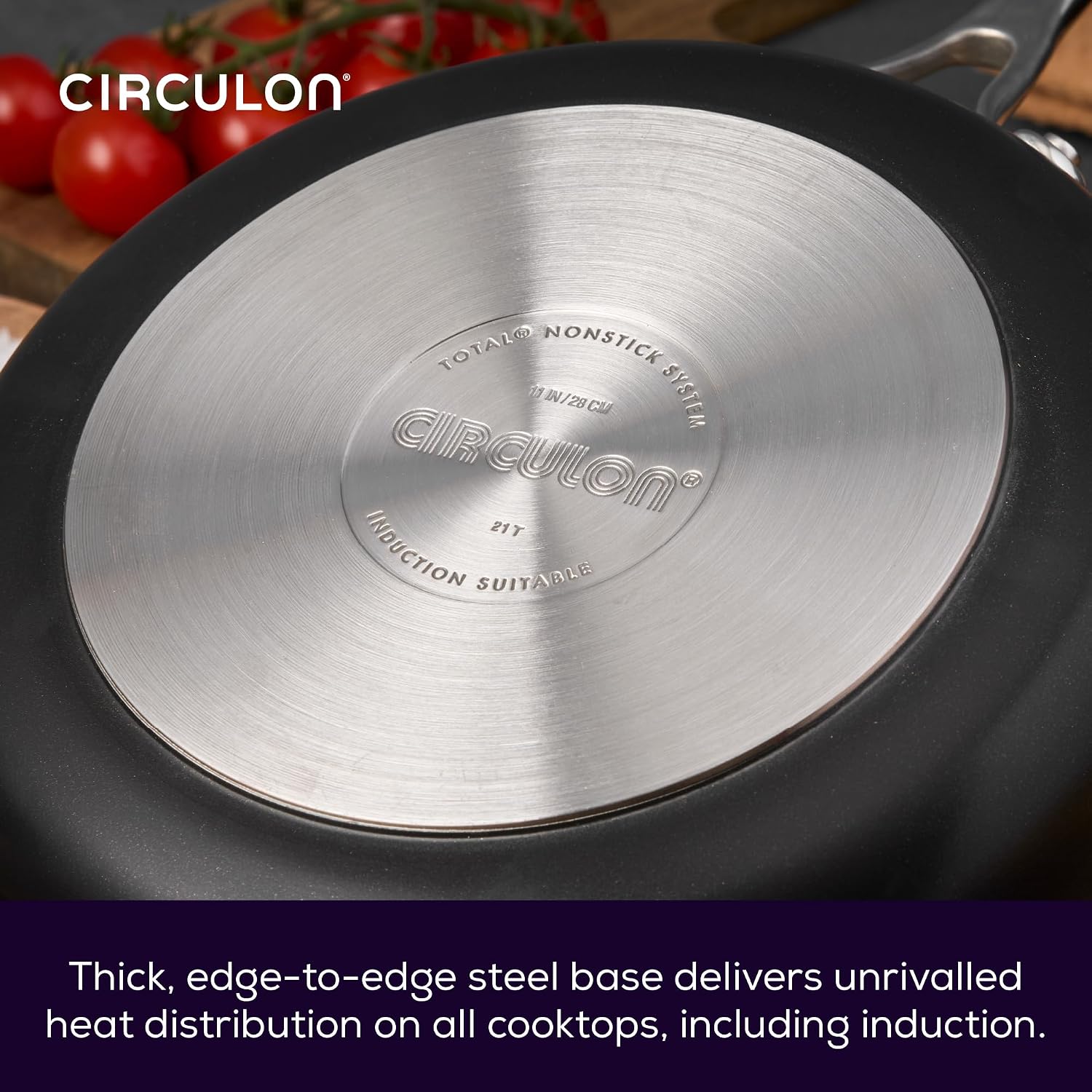 Detalle 2 de Circulon Style Hard Anodised Sauteuse, 20cm/1.7L, Black