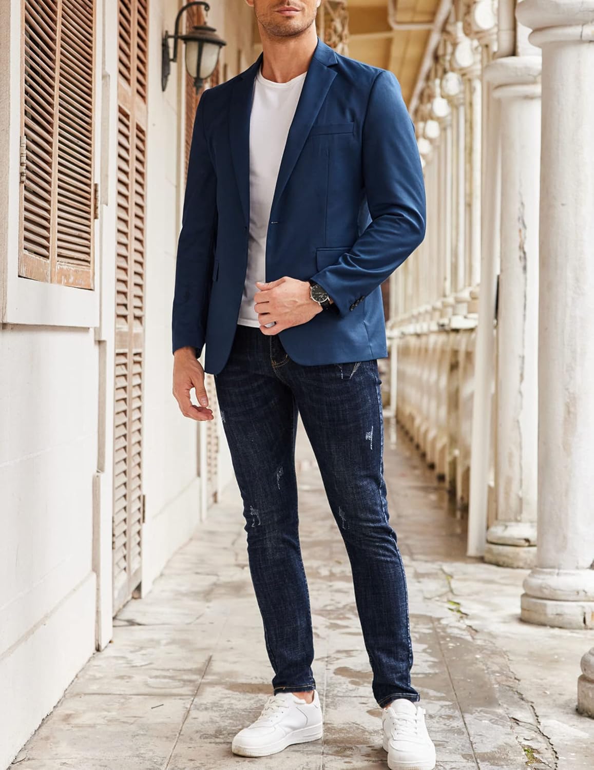 Thumbnail 2 de COOFANDY Mens Sport Coat Casual Blazer One-Button Business Suit Jacket