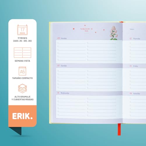 Thumbnail 1 de Grupo Erik Agenda 2026 Semana Vista A5 Jardín 17 meses 📒