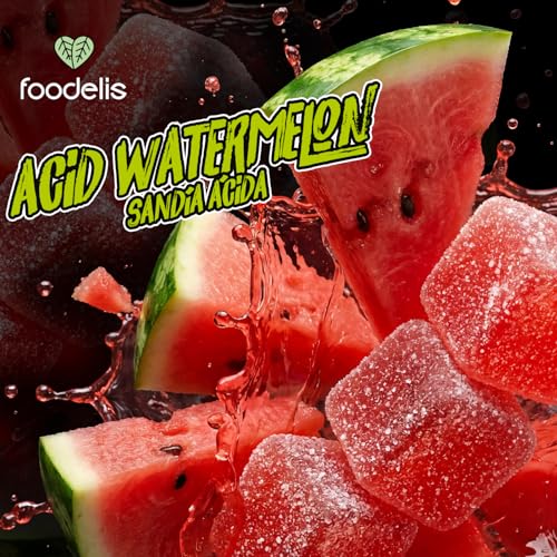Detalle de Foodelis Creatina gominolas | Creatina Monohidratada en Gominolas, 3 g por dosis (2 gummies) – Sandía Ácida