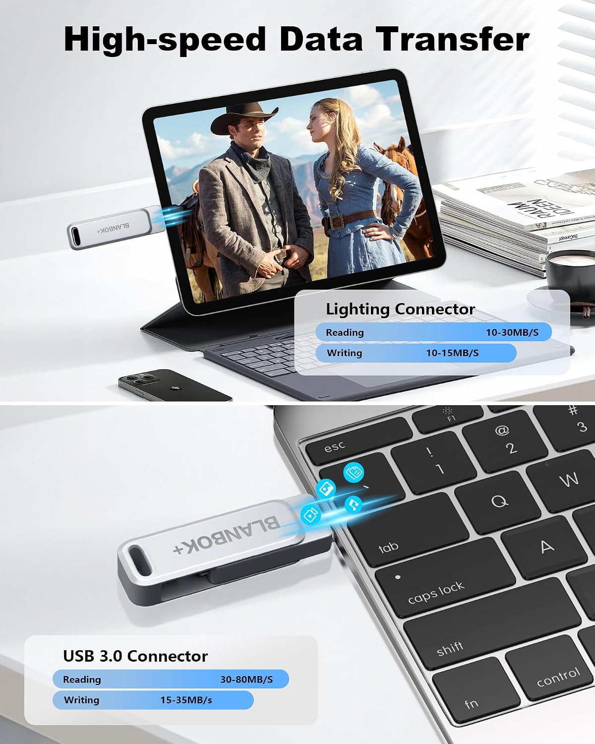 Thumbnail 2 de BLANBOK+ MFI Memory Stick 512GB for iPhone