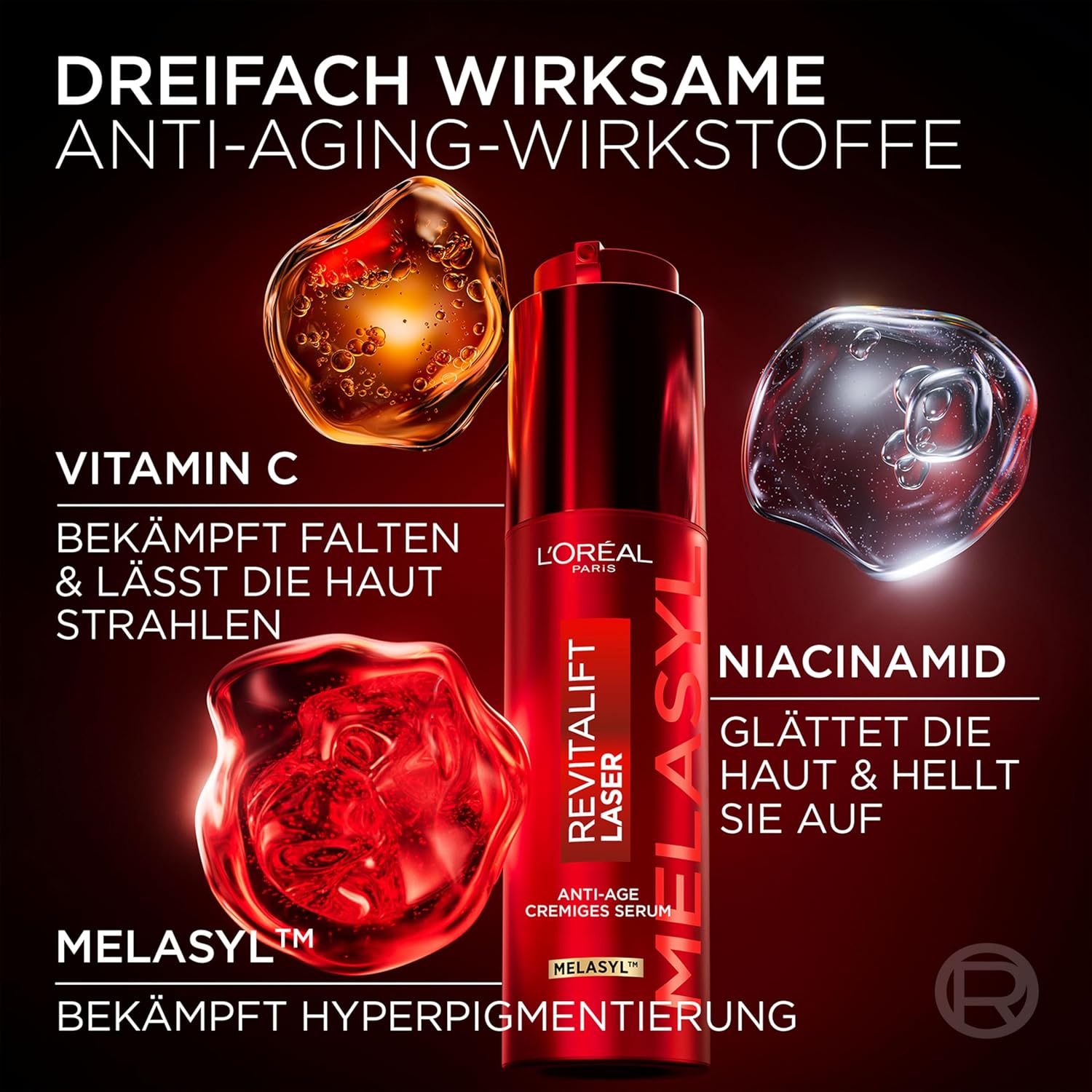 Thumbnail 4 de L'Oréal Paris Revitalift Laser Dreifach Serum – Anti-Aging cremiges Serum für straffere Haut und pigmentflecken
